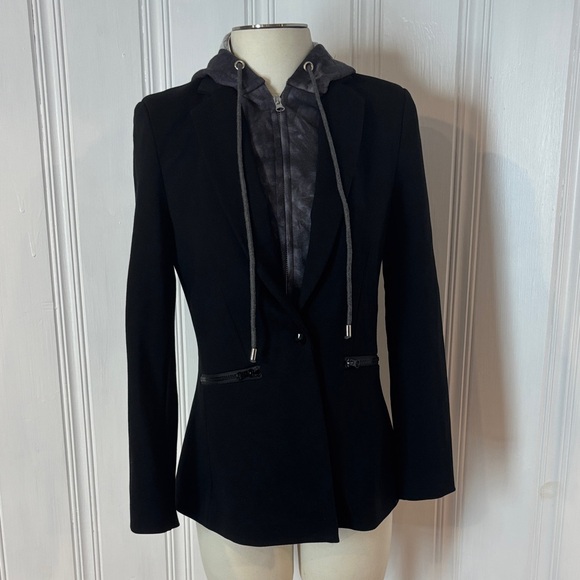 Jamison Jackets & Blazers - JAMISON Black Stretch Blazer with Removable Bib – size S